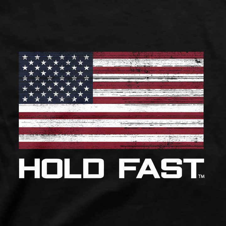 Noir T-shirt HOLD FAST pour homme Hold Fast Flag en vente sur Faire5