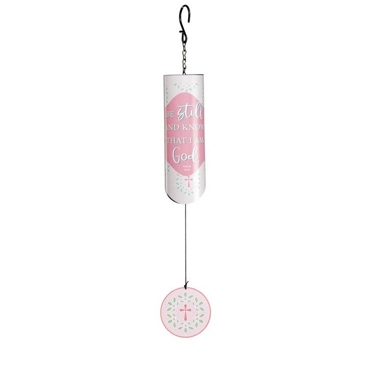 Dicksons - Wholesale Wind Chime - Windchime Be Still & Know Ps. 46:10 23in
