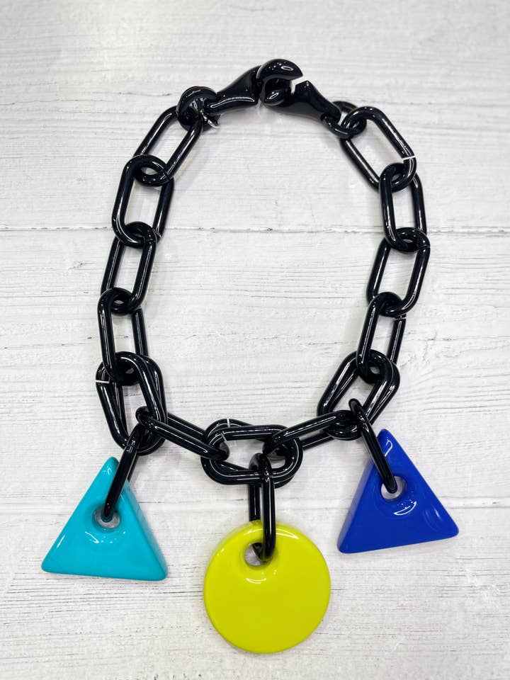 Alisha.D limoengroene ketting met open ringhanger voor wholesale door LIOR / ALISHA D