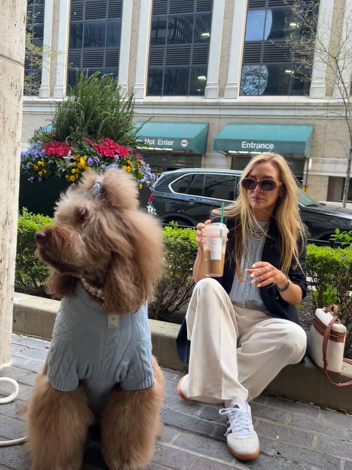 GIGI’S USA - Wholesale Knit Top - Women's - Cablette Blue Women’s Shirt3