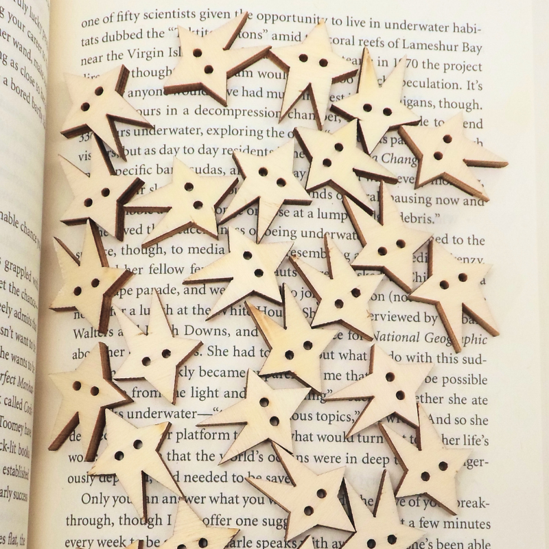 Atiladecor, Artesanato Lda - Wholesale Craft Supplies - Estrela Esguio Button 3Cm U.V. 30 Pcs2