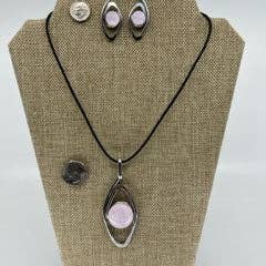 The Artist Jay - Wholesale Pendant/Charm Necklace - Open Eye in Petal Pink, Plum, Neo Lavender, Salmon Pink, Turquoise Blue, Jade Green, Mint Green