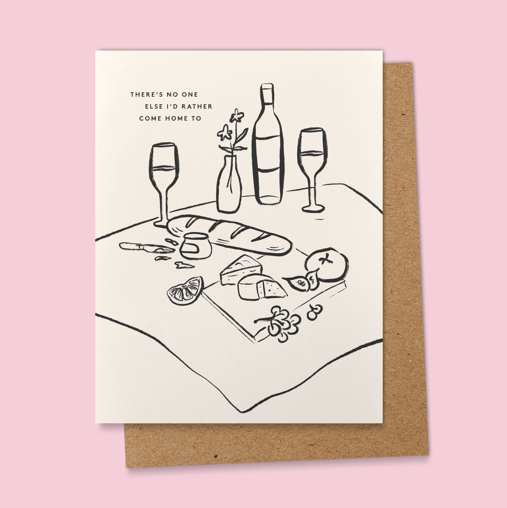 Ana Peake - Wholesale Love Card - There's No One Else I'd Rather Come Home to Valentine Card1