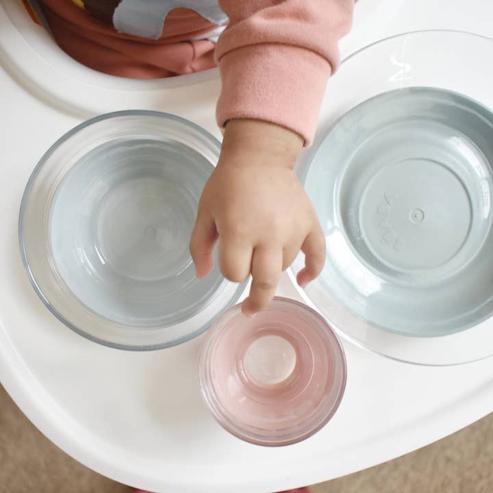 BEABA & Childhome - Wholesale Dinner Plate - Kids & Baby - BEABA Glass Meal Set - Eucalyptus4