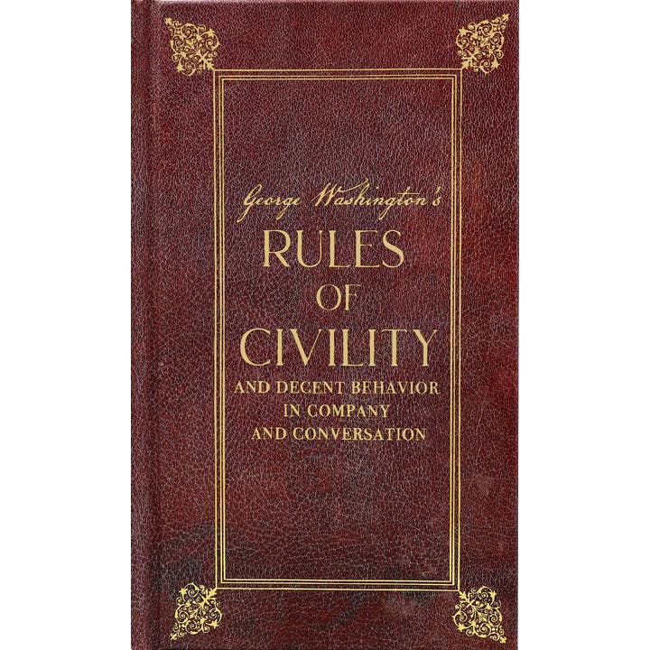 Peter Pauper Press - Wholesale Coloring Book - Adult - George Washington's Rules of Civility and Decent Behavior in Company and Conversation