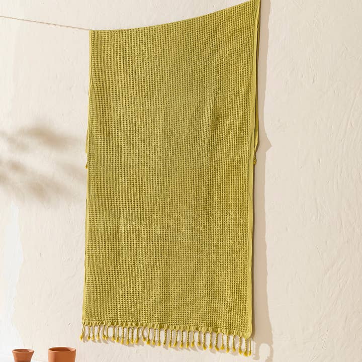 Kikoya - Wholesale Beach Towel - Stonewashed Waffle Beach Towel Turkish Hamam Fouta Vintage4