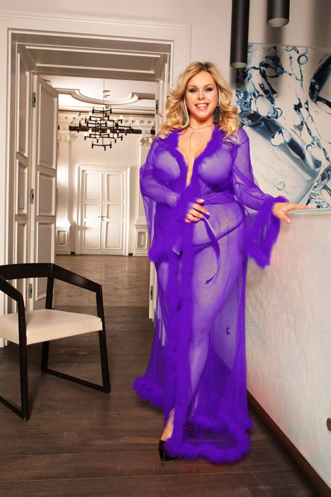 Western Fashion – Großhandel Bademantel – Damen – Western Fashion langes durchsichtiges Morgenmantel37