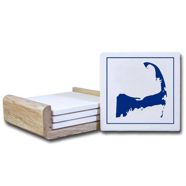 CT3582 (CT564) - Blue Stamp Cape Cod Coaster for wholesale by Paint The Town