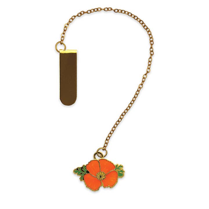 California Poppy Bookmark for wholesale by Adventure Booty