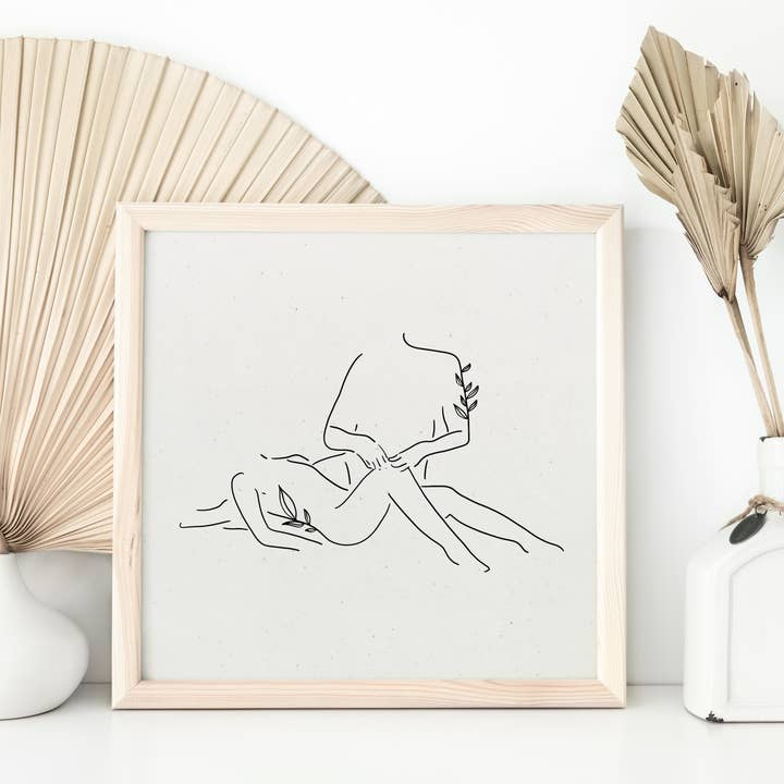 Body Wall Art, Body Print, Minimal Wall Art, Simple Wall Art for wholesale by Sun in Ink