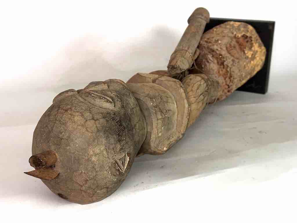 The Niger Bend - Venta al por mayor Escultura - Estatua de fetiche de fertilidad del pene articulado masculino con fuente vintage |29