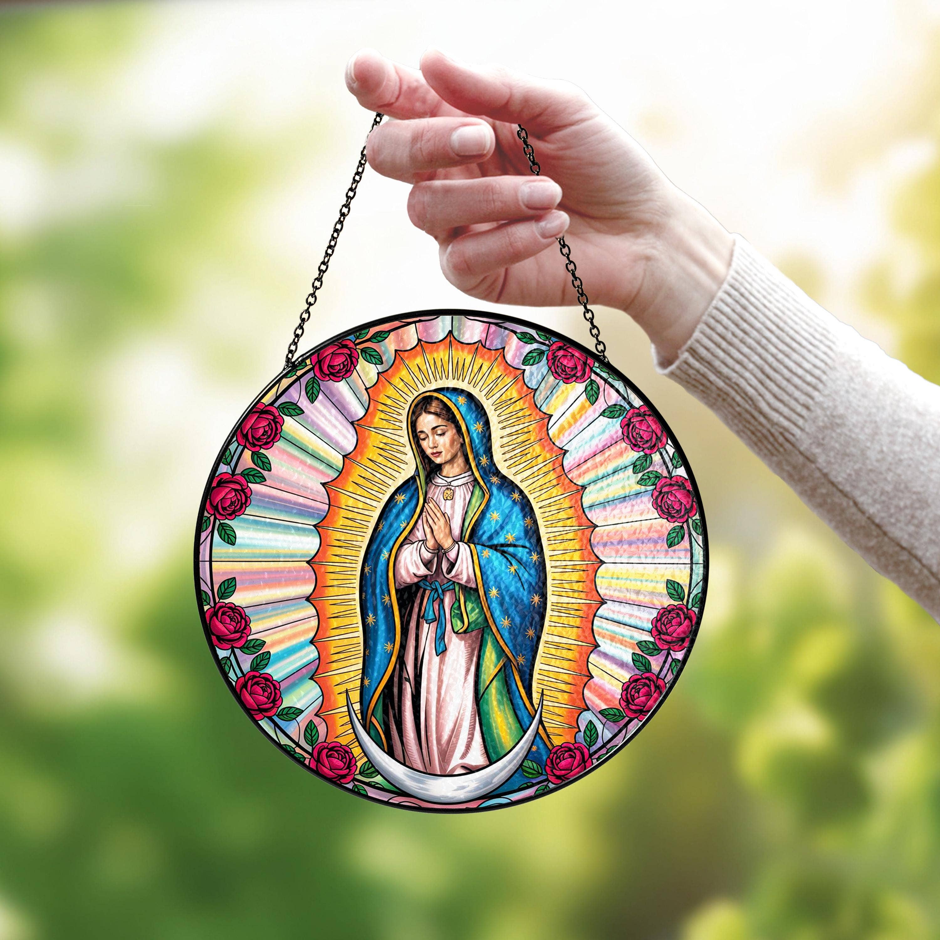 NVC Ecommerce LLC - Vente Attrape-soleil - Attrape-soleil Notre-Dame de Guadalupe, Cadeau pour maman mexicaine2