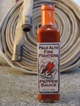 XX Habanero-pepersaus - fles van 8,5 oz voor wholesale door Palo Alto Firefighters Pepper Sauce