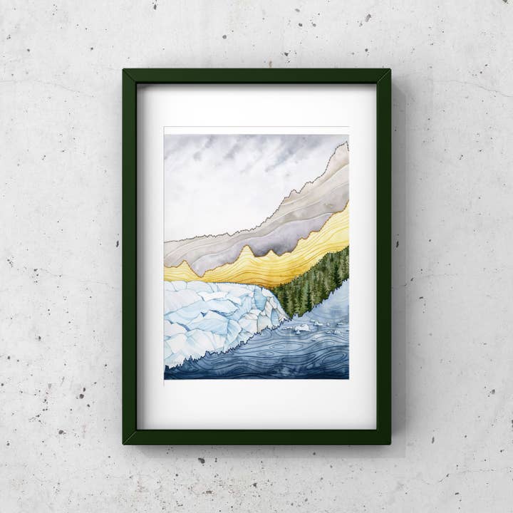 Jill Pelto Art - Wholesale Art Print - Climate Data Art Print from Time Cover1