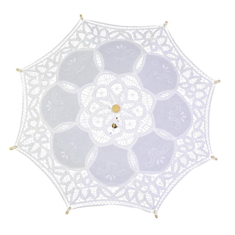 Vacchetti – wholesale Paraply - Unisex – Paraply Spets Vit CMø60x440