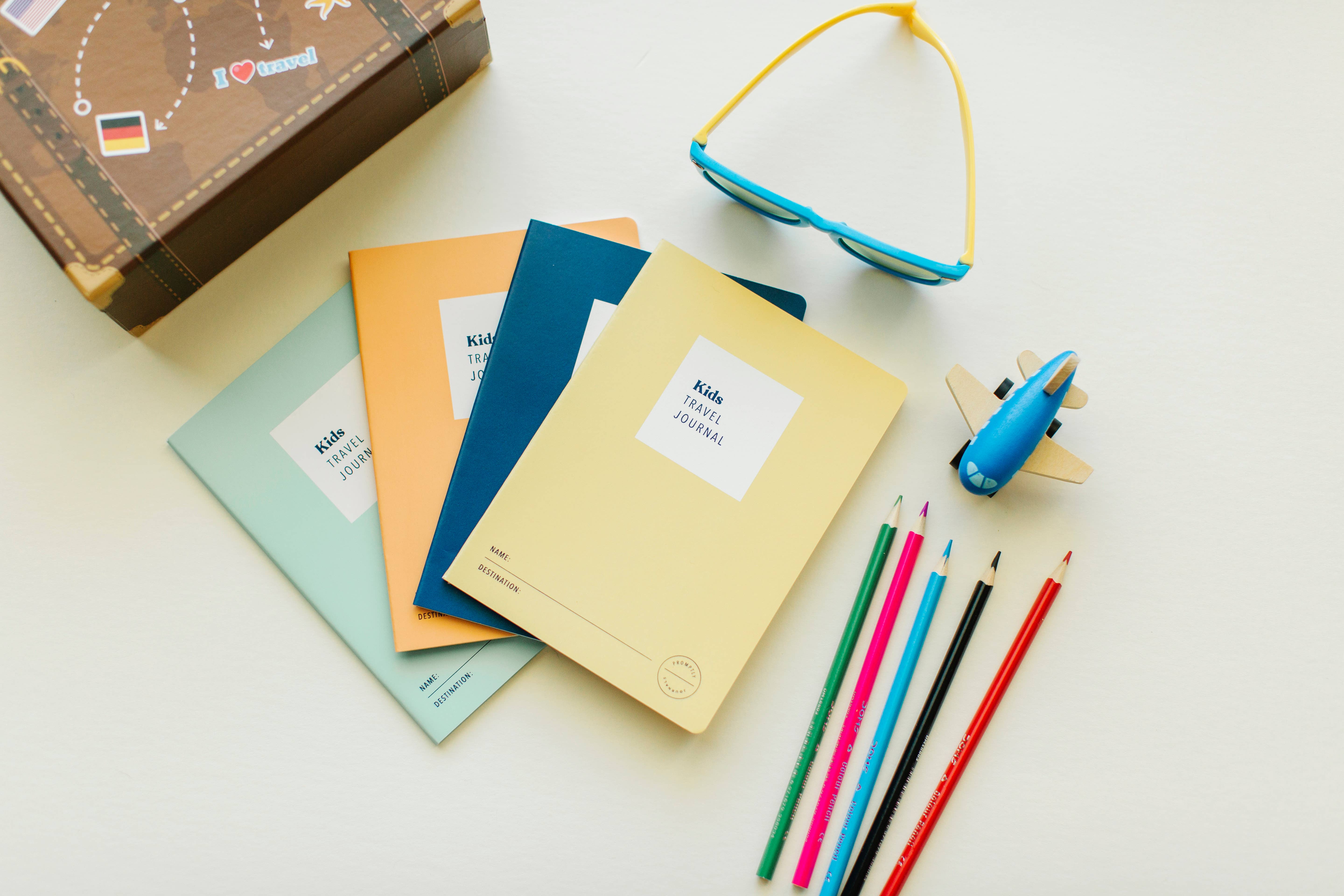 Promptly Journals - Vente Journal intime – enfant - Journal de voyage pour enfants - Carnet d'aventures (lot de 4)8