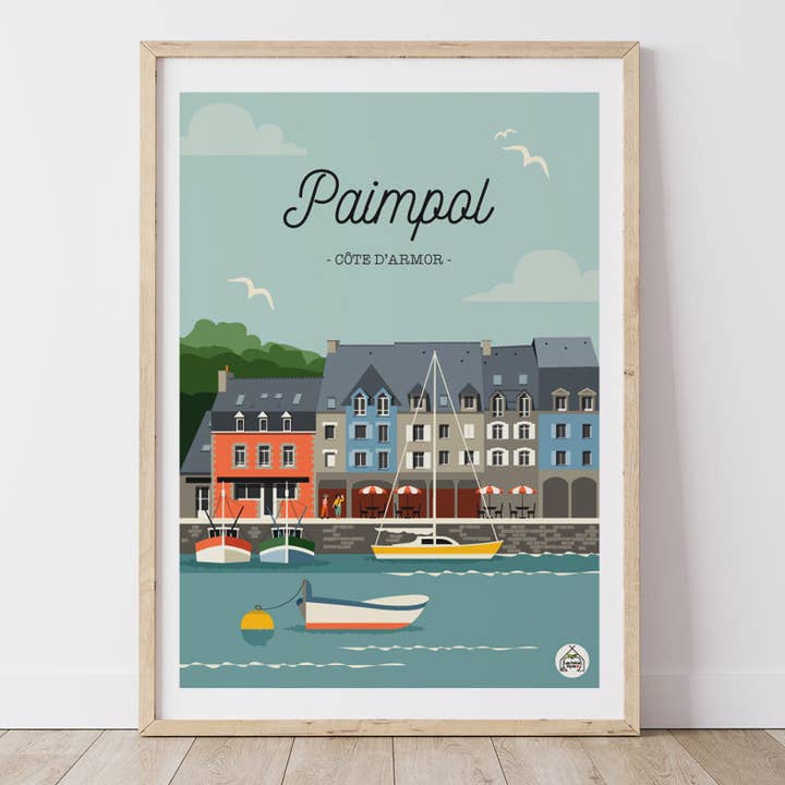 Manifesto PAIMPOL - Costa d'Armor per la vendita all'ingrosso da parte di Les Petits Yéyés
