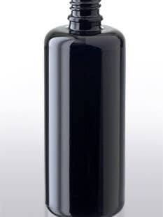 Flacon cosmétique 100 ml : verre violet biophotonique Miron pour la vente par bioriens cosmetics