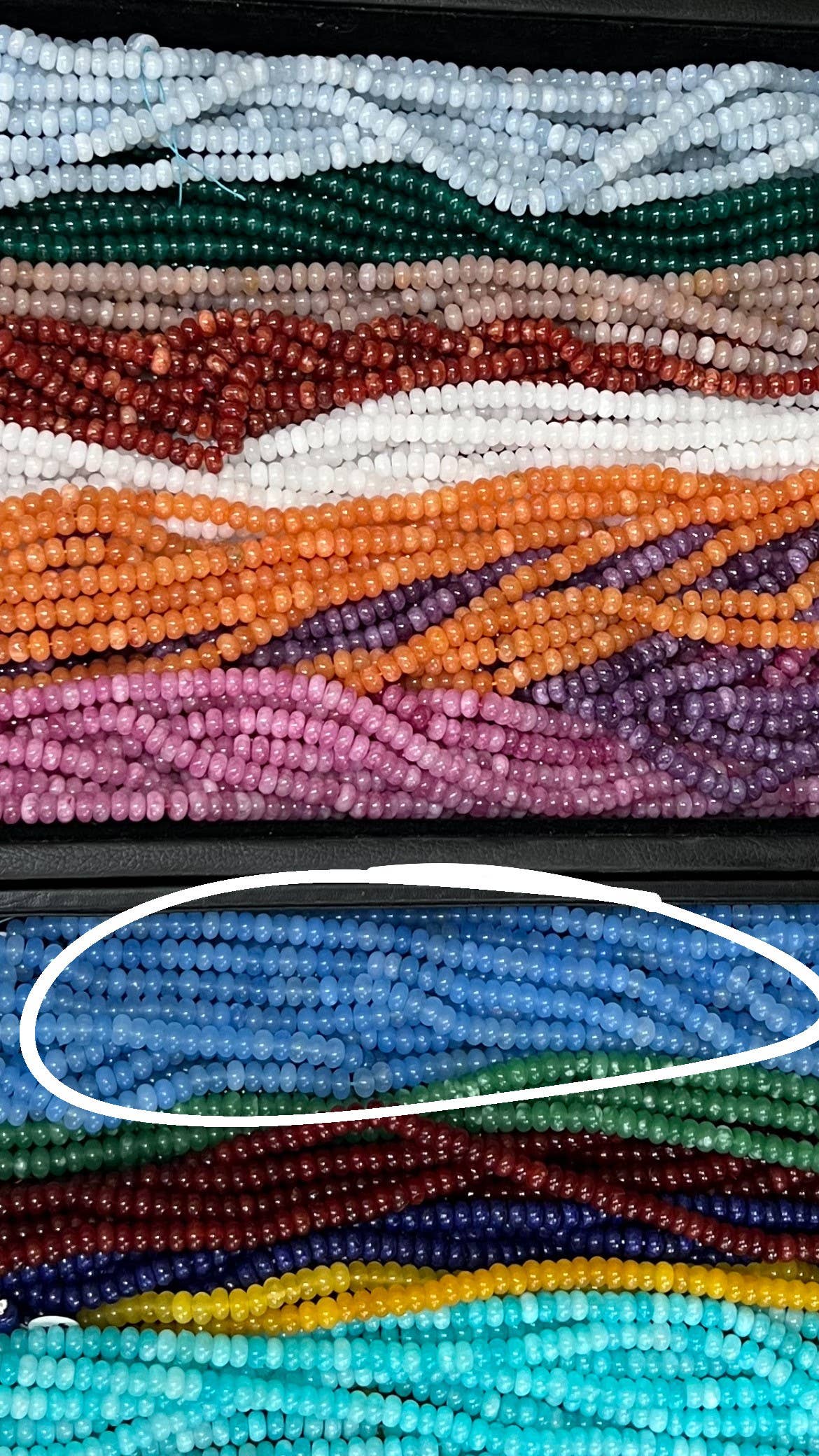 Sonya Renee Jewelry - Wholesale Beaded/Pearl Necklace - Lilly Gemstone Bead Necklace multi-color 8mm opals jade 49