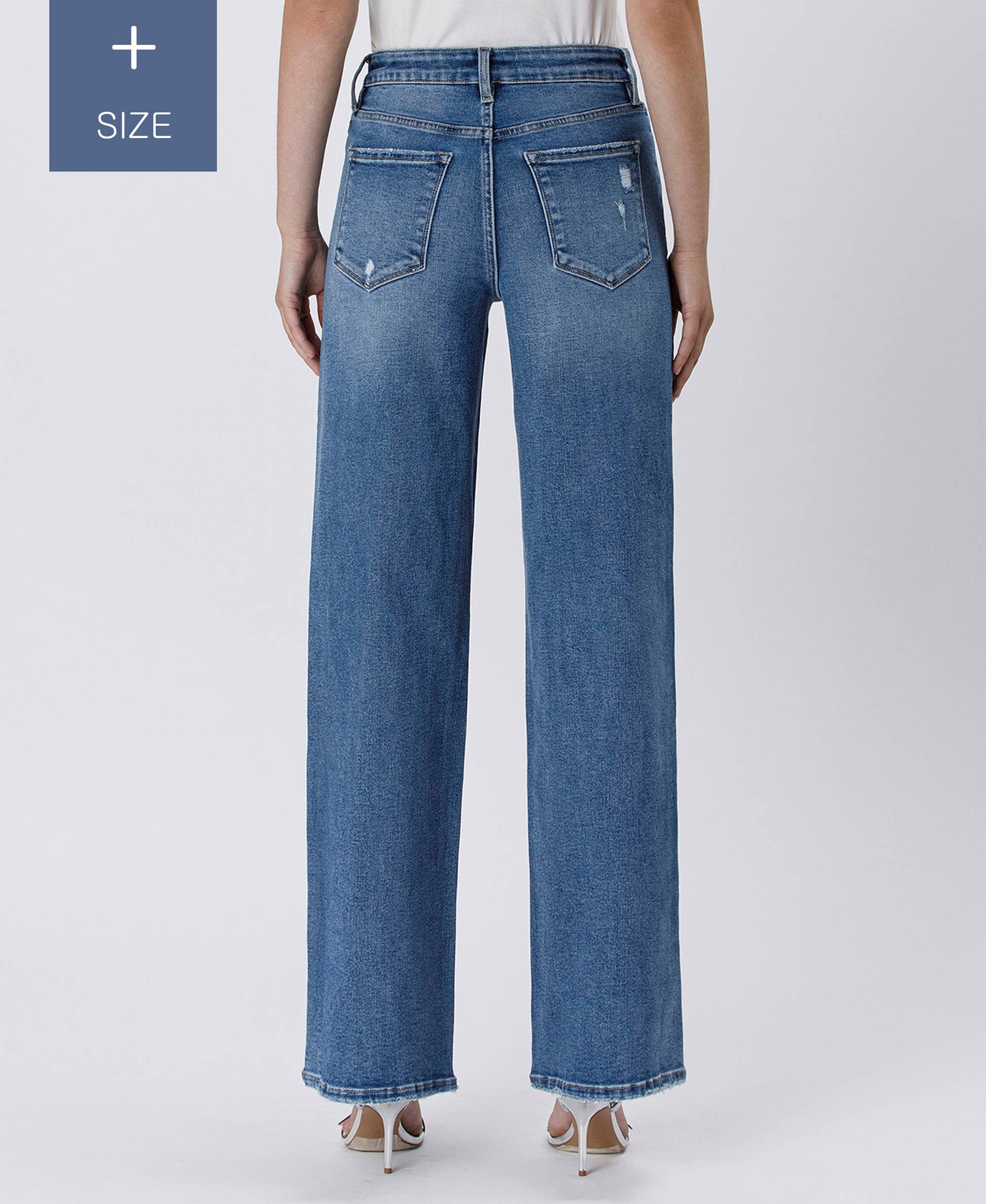 SUPREME PLUS SIZE TUMMY CONTROL SUPER HIGH RISE BAGGY WIDE LV1574-P for wholesale on Faire1