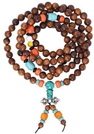 Mandala Crafts - Wholesale Prayer Beads Necklace - Mandala Crafts Natural Wood 108 Mala Prayer Beads Necklace, Bracelet from for Meditation, Yoga4
