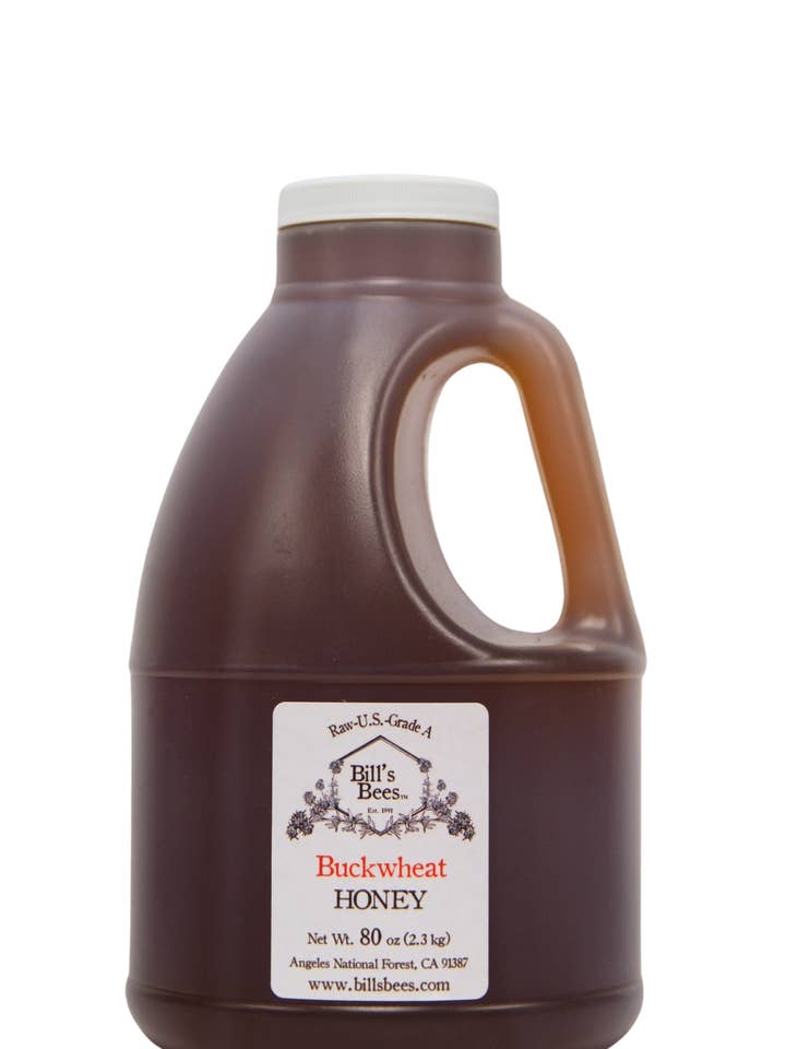 80 oz Buckwheat Raw Honey for wholesale by Bill's Bees