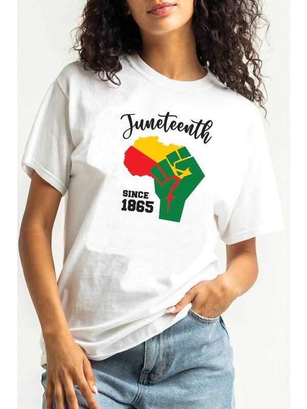 DOTCOM - Wholesale Screen Printed T-Shirt - Women's - Juneteenth