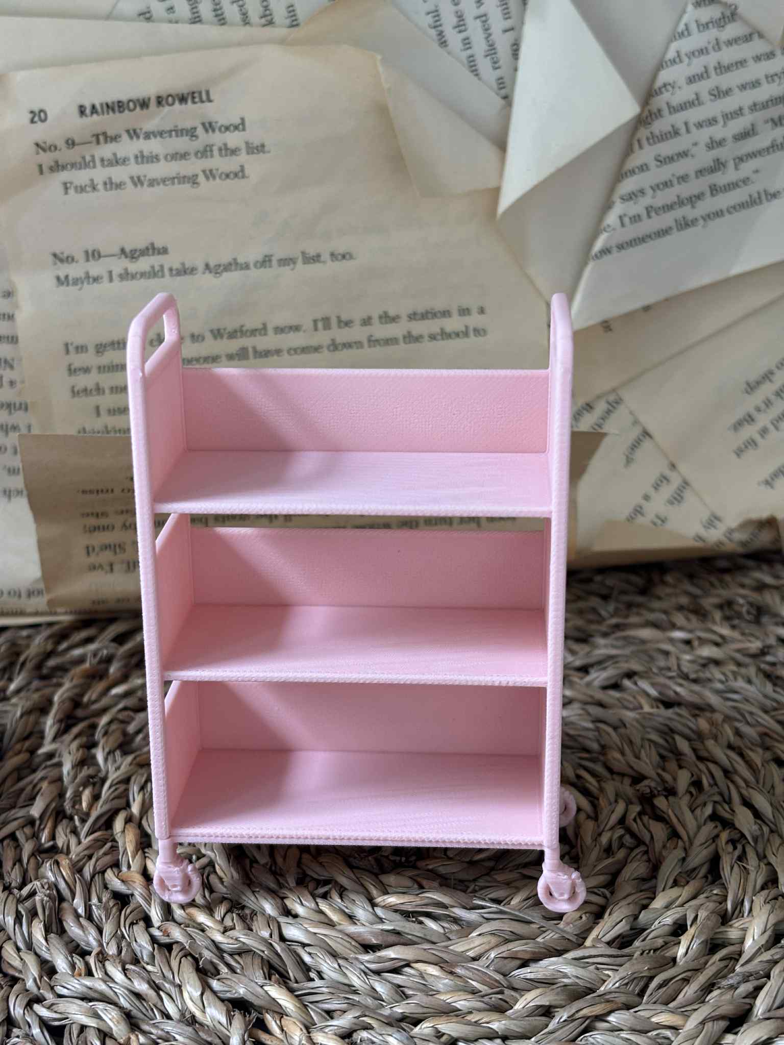 Nordic Book Adventure - Wholesale Bookcase - Mini Book Cart | 3D Printed 1