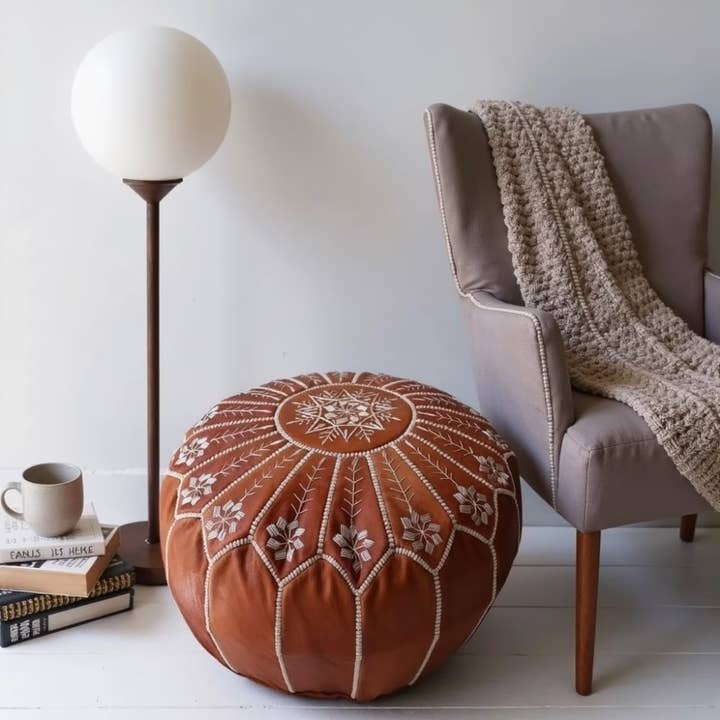 High crafty - Wholesale Pouf - Handcrafted Moroccan Leather Pouffe 5