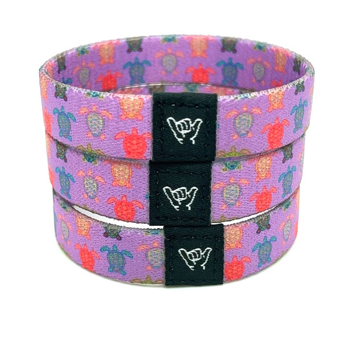 Hang Loose Bands - Wholesale Woven/Braided Bracelet - Tiki Turtles Wristband Bracelet
