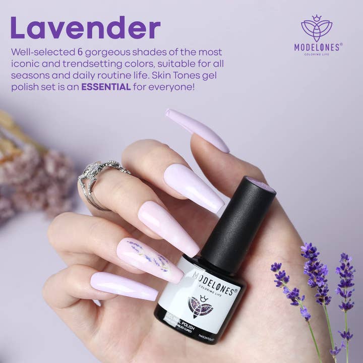 Modelones - Wholesale Nail Polish Set - Lilac Obsessions - 6 Shades Gel Nail Polish Set 7ml