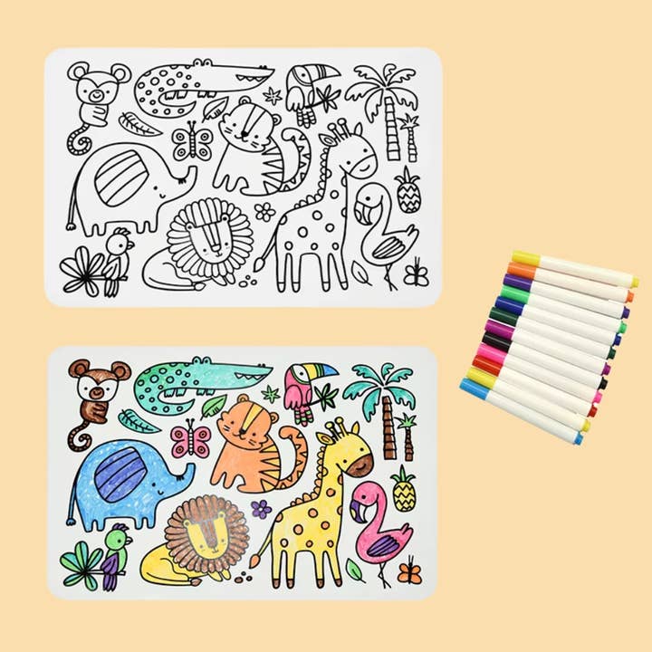 PETIKIDS – wholesale Colouring mat – Child & baby – Silicone Coloring Table Set