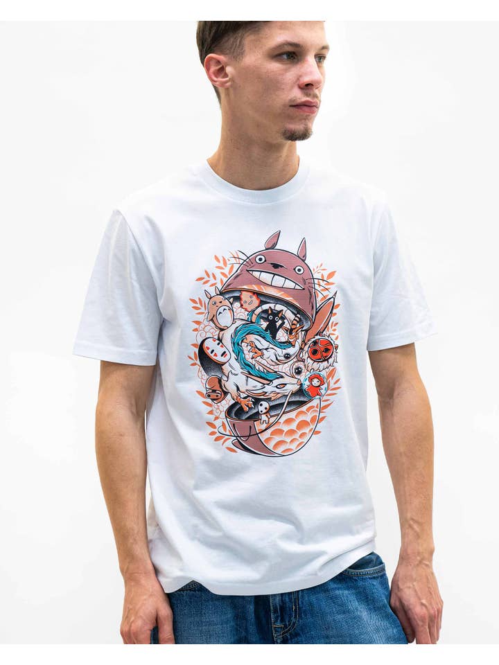 Off White Totoro Matrioshka Tee - Manga Ghibli Tee for wholesale on Faire3