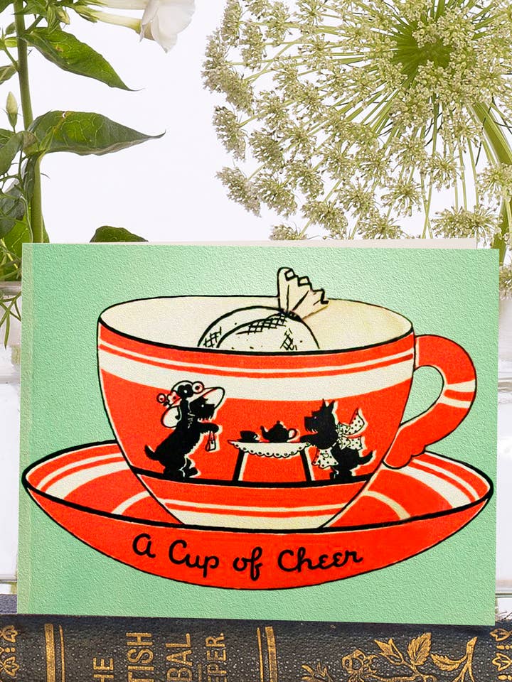 VT102P ~ Lille Vintage Hilsen Kort for engroshandel hos Madame Treacle (We cover US import duty)