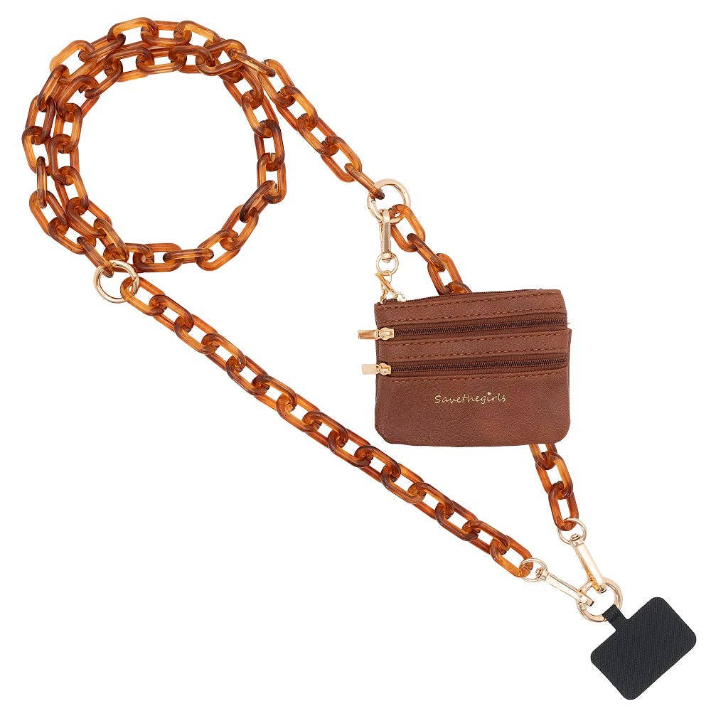 Save The Girls - Wholesale Phonecase Strap - Clip & Go Ice Chain with Pouch13
