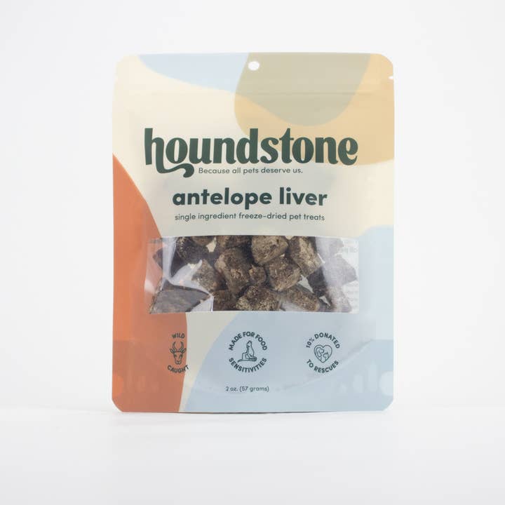 ADC Houndstone & Co. - Wholesale Hondenkoekjes - Hond - Houndstone gevriesdroogde antilopenlever traktaties voor huisdieren 57 g (12 verpakkingen)2