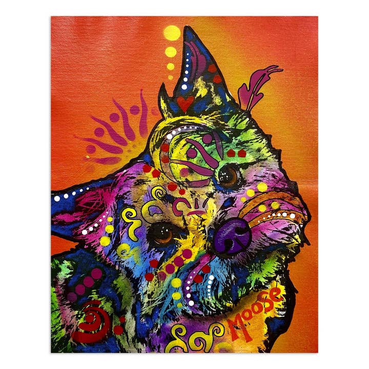 Yorkie Dog Dean Russo Vinyl Sticker for wholesale by RetroPlanet