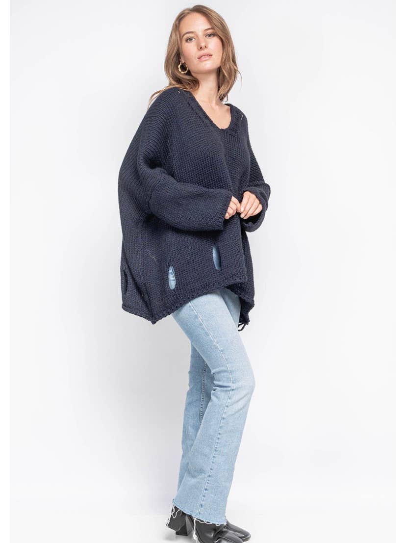 LINEN & COTTON HOUSE - Wholesale Knitted jumper – Women′s - ALPACA SWEATER 086018