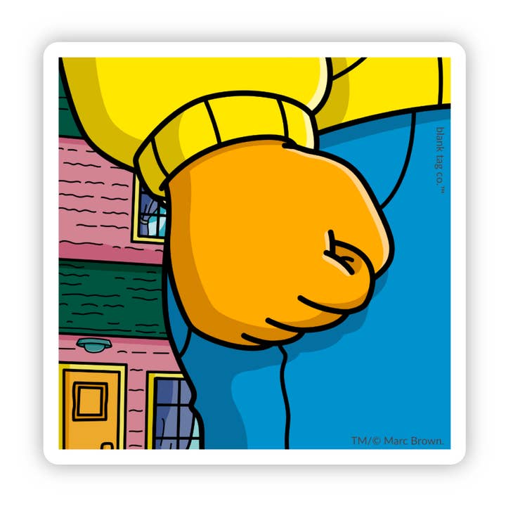 Arthur® Waterproof Sticker - Arthur Fist Meme for wholesale by Blank Tag Co. - Waterproof Stickers