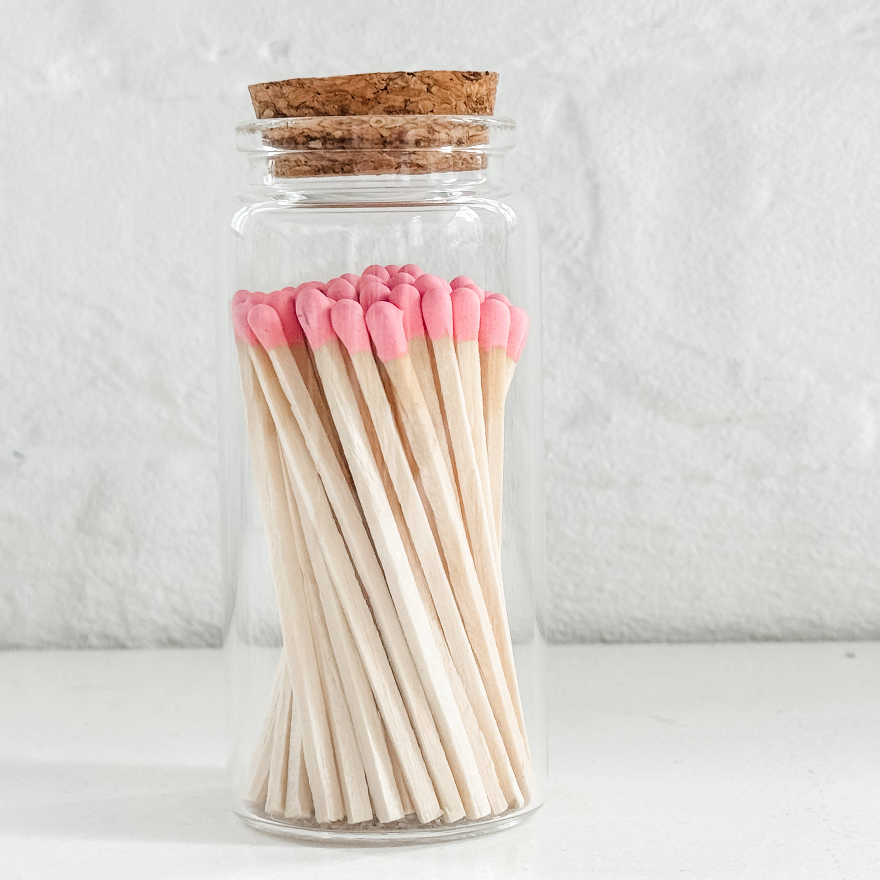 Moonlight Makers - Wholesale Matches - Fancy Safety Matches in 4" Glass Vial - 4 COLORS (MV50) 2