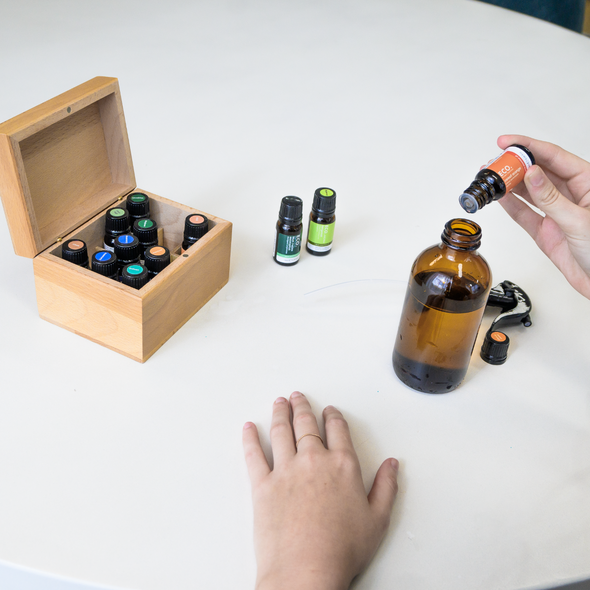 ECO. Modern Essentials – wholesale Sprayflaska – 250 ml bärnstensfärgad sprayflaska1