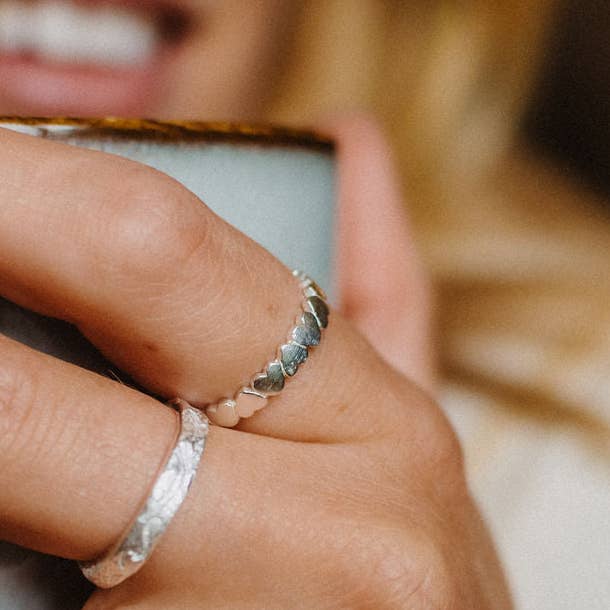 Arjuna Adjustable Heart Ring for wholesale by Pineapple Island