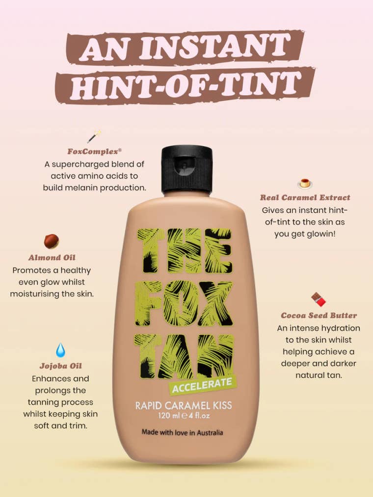 The Fox Tan – wholesale Self-tanner – Rapid Caramel Kiss 120ml3