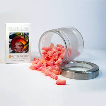 Butterfields Candy - Wholesale Hard Candy - Peach Buds Gift Box - A Southern tradition for stockings!