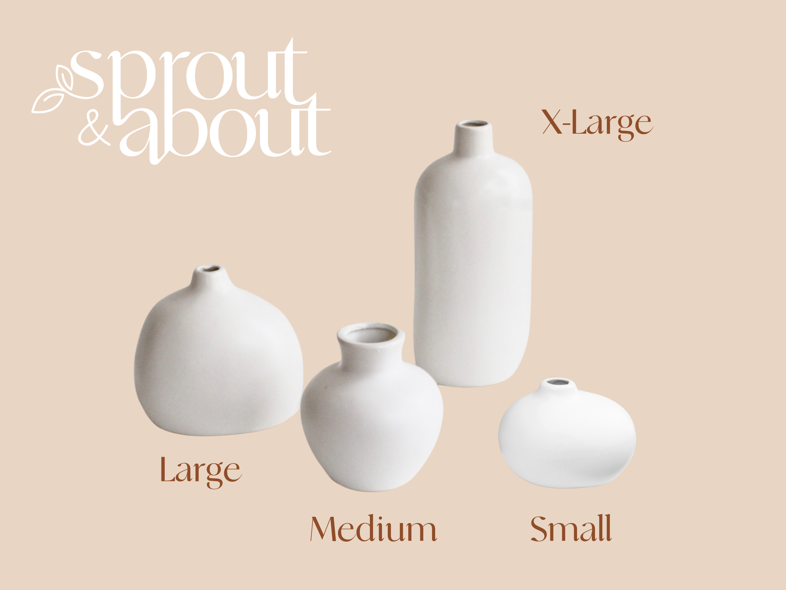 Sprout & About - Wholesale Vase - Bud Vases in Matte White0