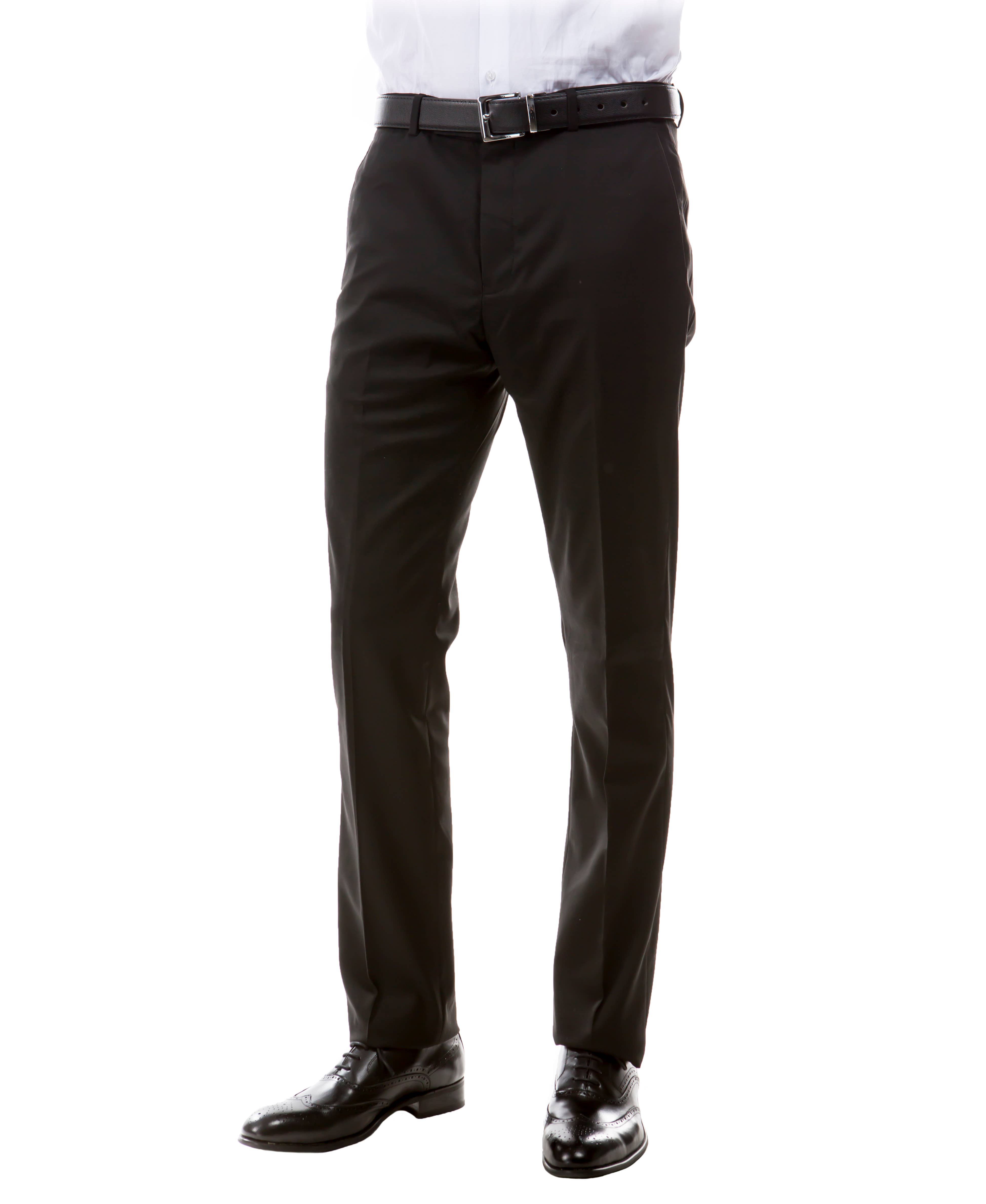 ZeGarie Tailored Fit Suit Separates Mens Trousers, Black for wholesale on Faire1