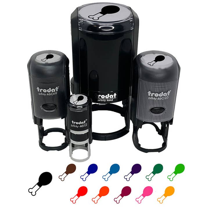 Sniggle Sloth - Wholesale Rubber/Decorative Stamp - Chicken Leg Self-Inking Rubber Stamp for Stamping Crafting Planners4