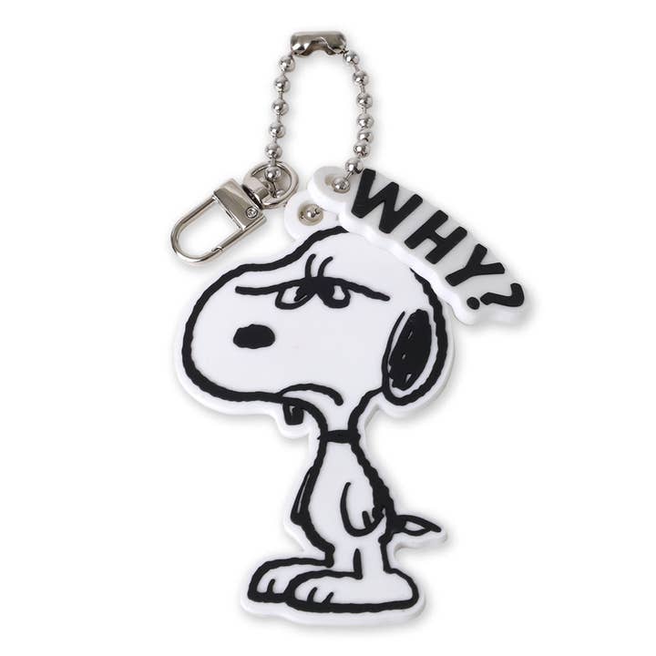 Snoopy Why? PVC Bag Charm for wholesale by PINTRILL