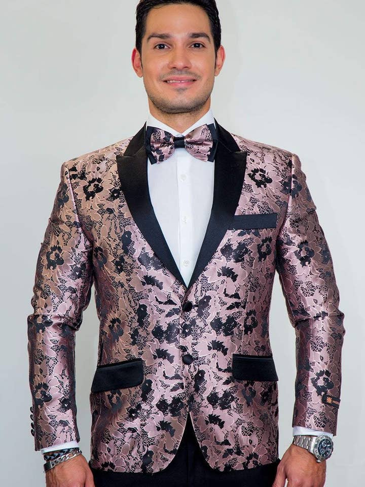 "Amsterdam" Pink Tuxedo Jacket for wholesale by Cardi International