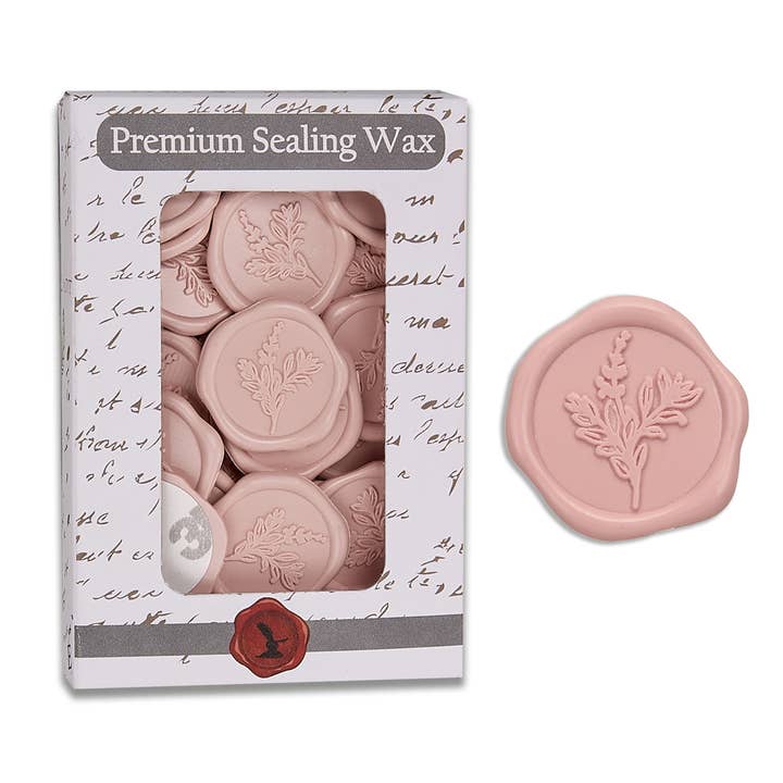 Botanical Adhesive Wax Seal Stickers 1 1/4" - 25 Pk-Multi for wholesale by Freund Mayer & Co.